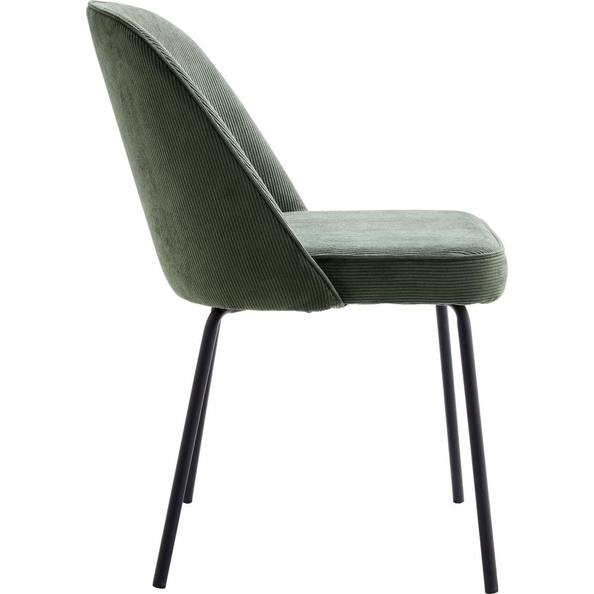 Lot de 2 chaises en velours côtelé - OLDEN