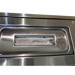 Chimenea de etanol de sobremesa con dos pantallas de cristal templado ALGEIROS INOX PURLINE 750 W