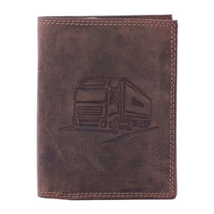 Portafoglio  da uomo In Vera pelle Made in Italy 10x13x3 cm