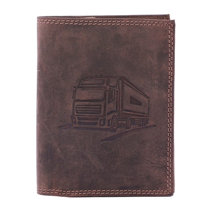 Portafoglio  da uomo In Vera pelle Made in Italy 10x13x3 cm