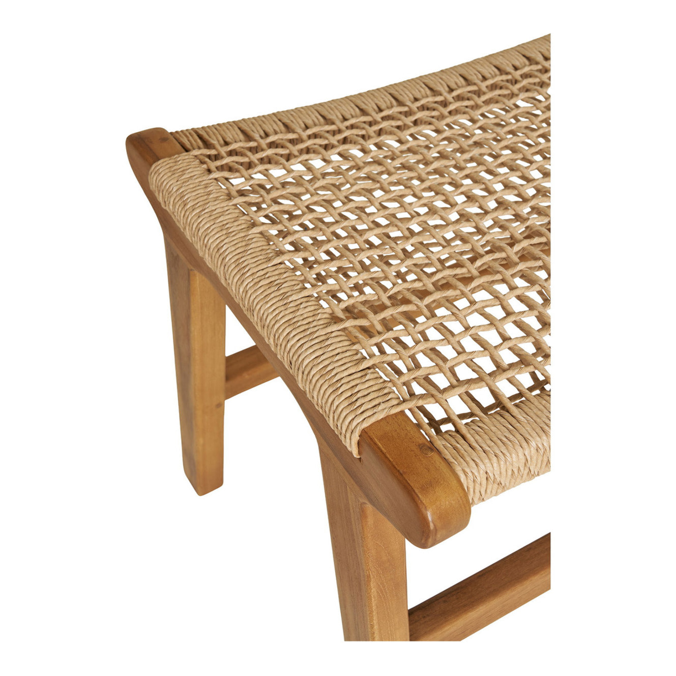 Poggiapiedi Derby in Teak Naturale — 60×40×42 cm