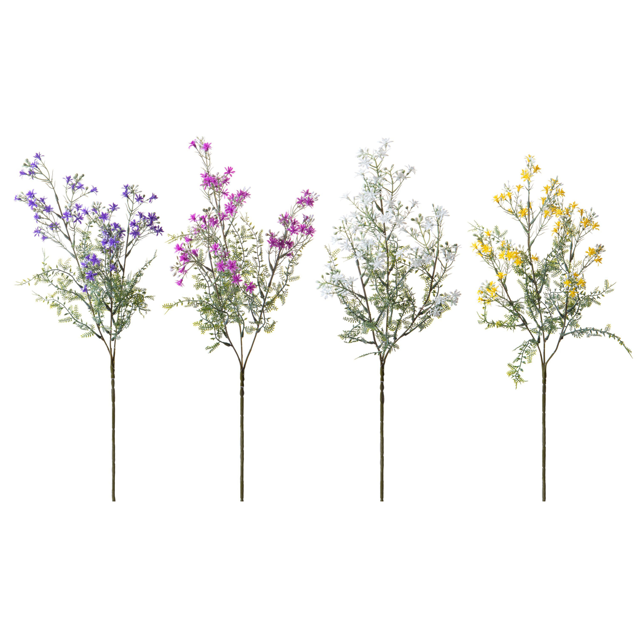 Mini Gypsophila Ramo 64 Cm - Pezzi 6 - 18X64X21cm - Colore: Multicolore - Bianchi Dino - Fiori Artificiali