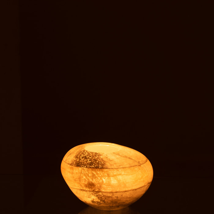 J-Line vase Leo Rond - verre - gris