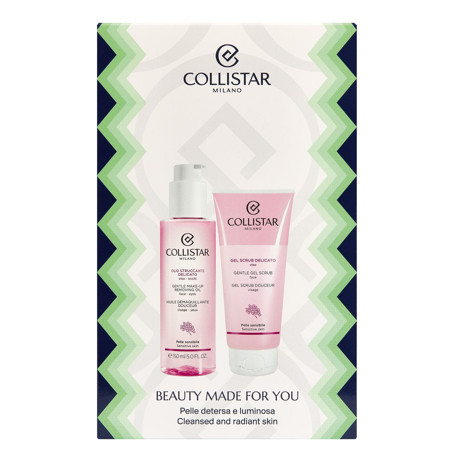 Visage - Coffret Huile Démaquillante Douce 150ml + Gel Scrub Douceur 100ml
