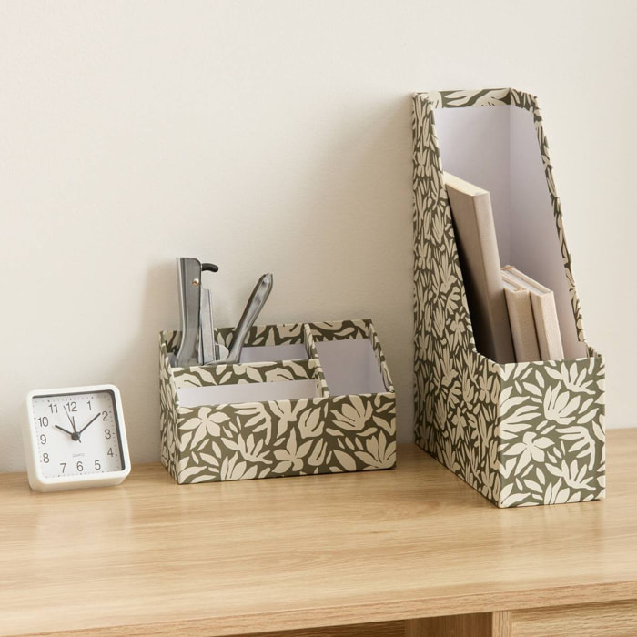 Porte revue Florea compatible A4 vert laurier