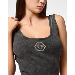 PHILIPP PLEIN Short Tank Dress HEXAGON