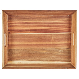 PLATEAU A POIGNEES ACACIA 42X33CM M6