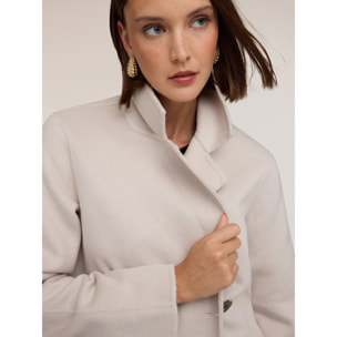 Motivi - Cappotto doppiopetto misto lana - Bianco
