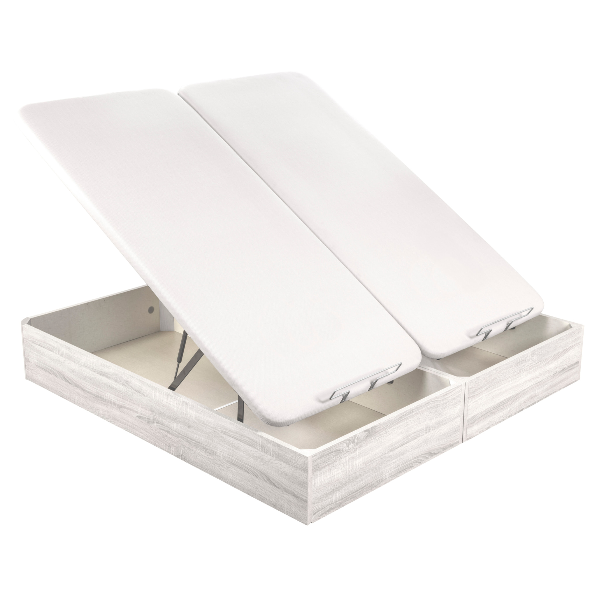 Canapé Abatible 32CM | ENVÍO, MONTAJE Y RECOGIDA ANTIGUO INCLUIDO | Madera | Glaciar | Gran capacidad | Tapa 3D | WHAT THE SLEEP