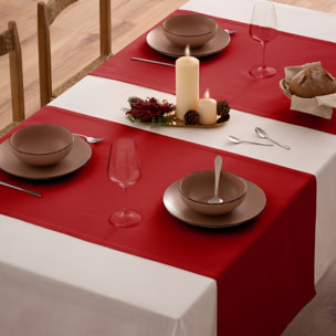 Chemin de table CHRISTMAS GRENAT