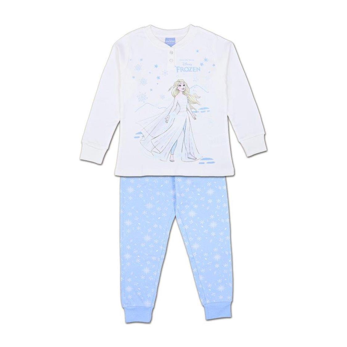 Pigiama Autunno Inverno Elsa Frozen Azzurro Lei Disney Azzurro