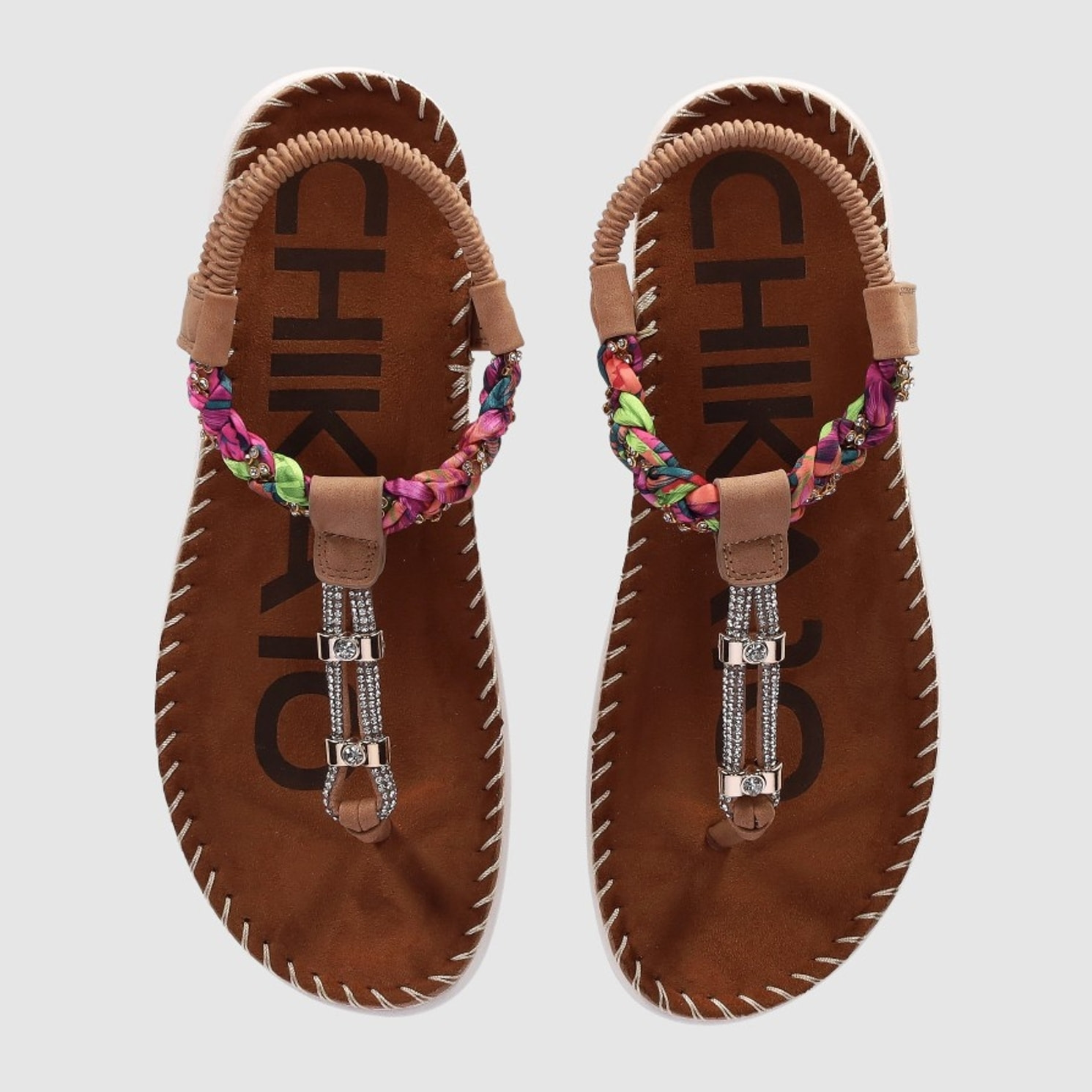 Sandalias - Cuero - Tacón: Bajo