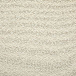 Pouf "Sevi" en bouclette 41x35cm blanc