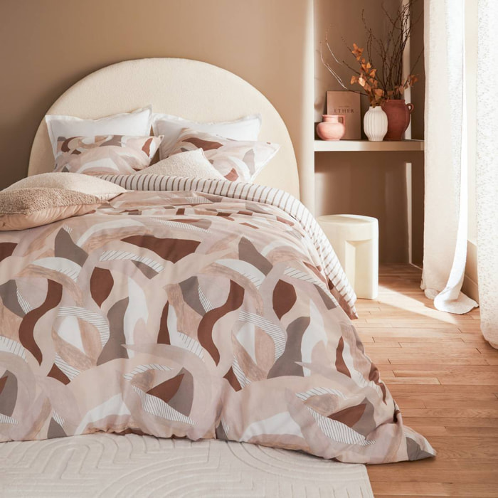 Parure de lit imprimée Aeris gris 260x240cm
