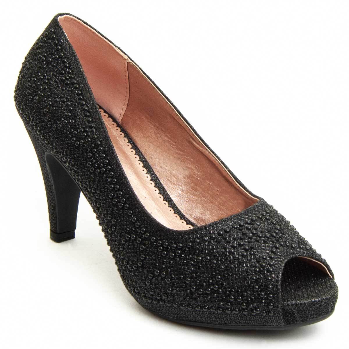 Zapato de tacón - Negro - Altura: 8 cm