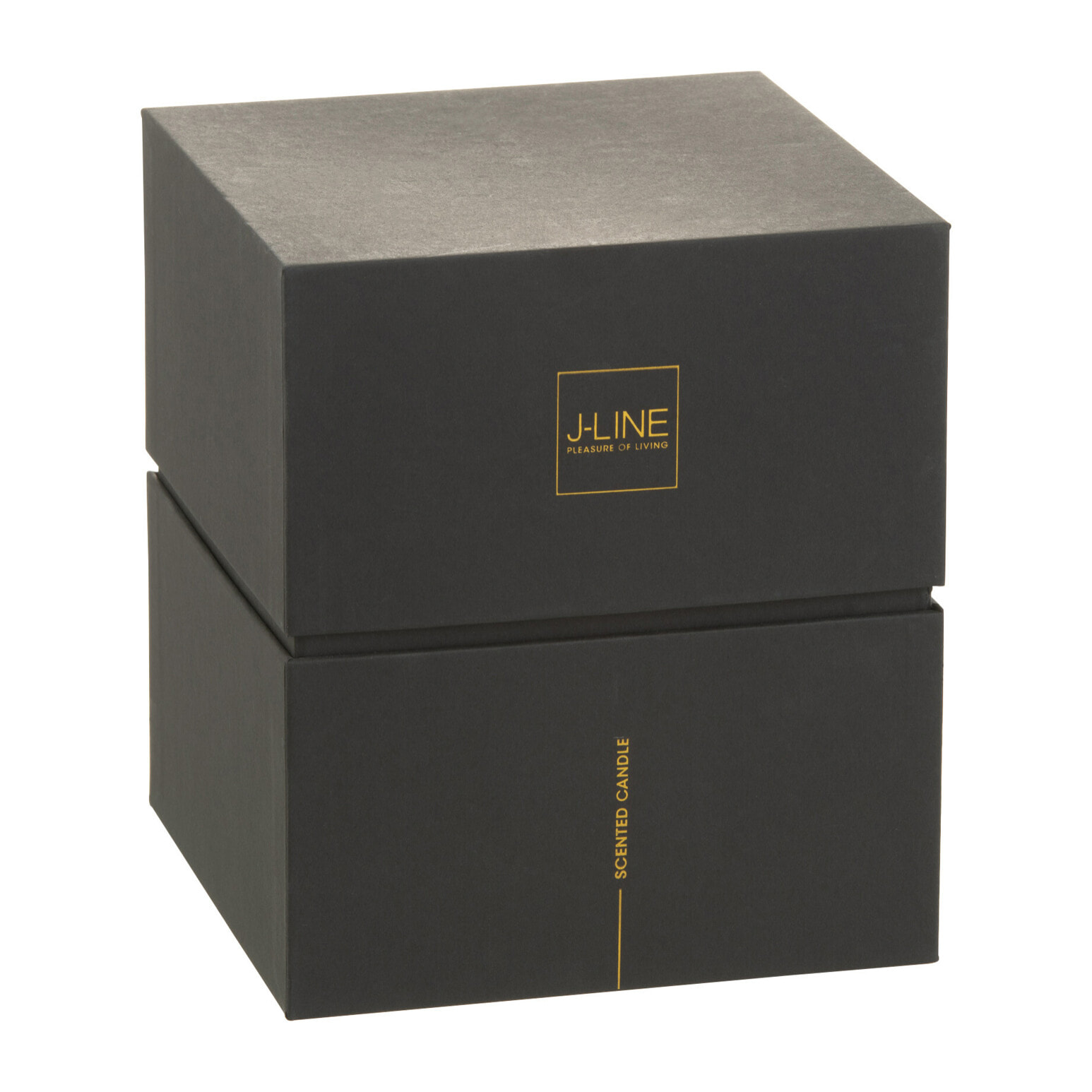 J-Line bougie parfumée Noa - Spicy Twilight - verre - noir - large - 60H