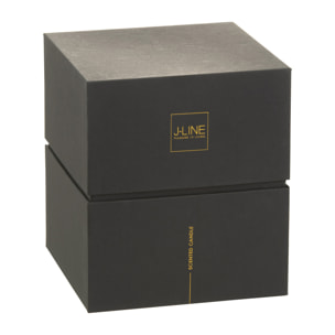 J-Line bougie parfumée Noa - Spicy Twilight - verre - noir - large - 60H