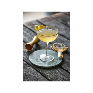 Set de 4 verres à cocktail Palermo Gold 31,5 cl