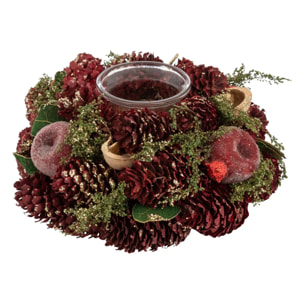 Photophore nature pomme rouge