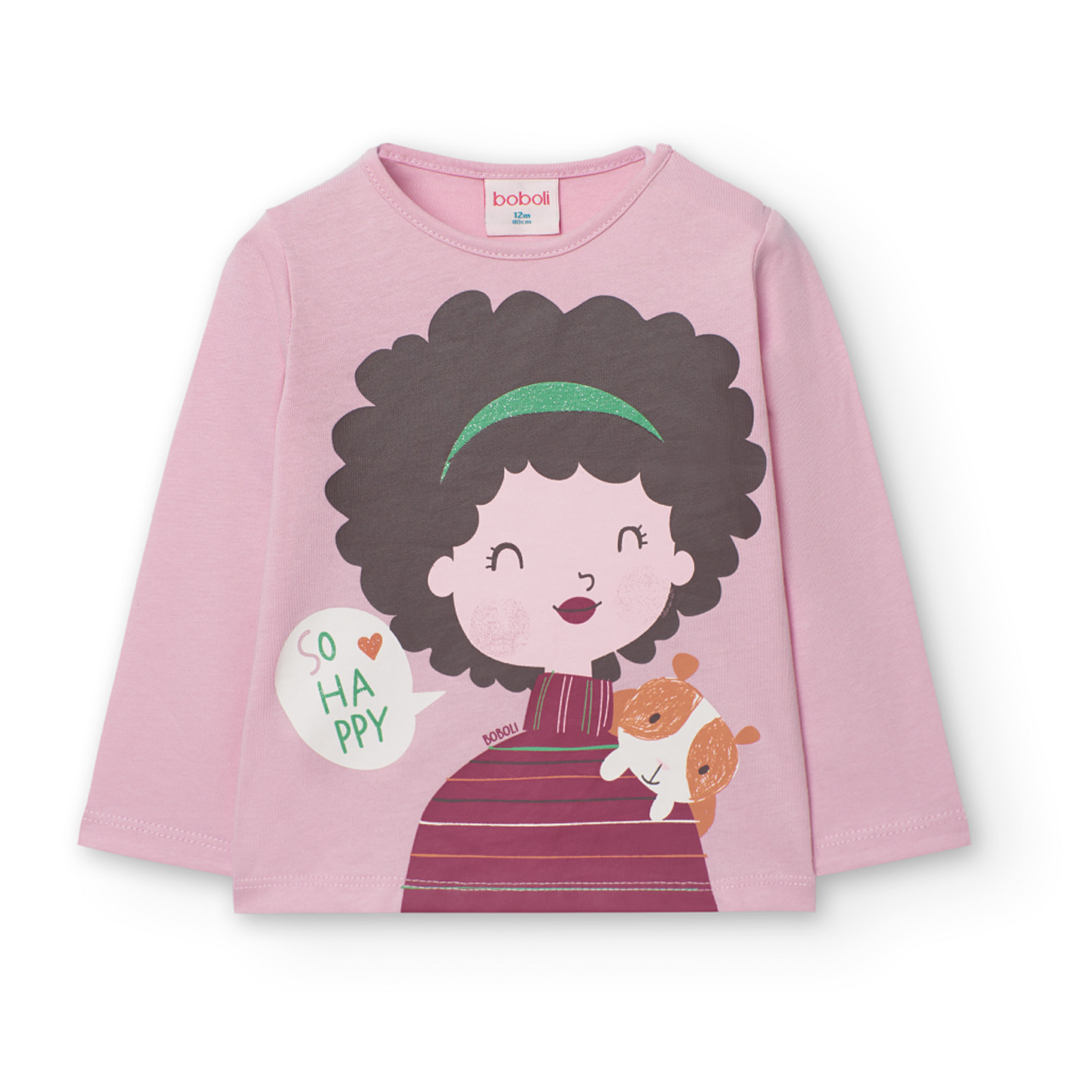 Camiseta punto básica de bebé niña -BCI
