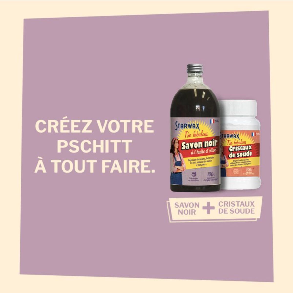 Nettoyant STARWAX SAVON NOIR À L'HUILE D'OLIVE 1L