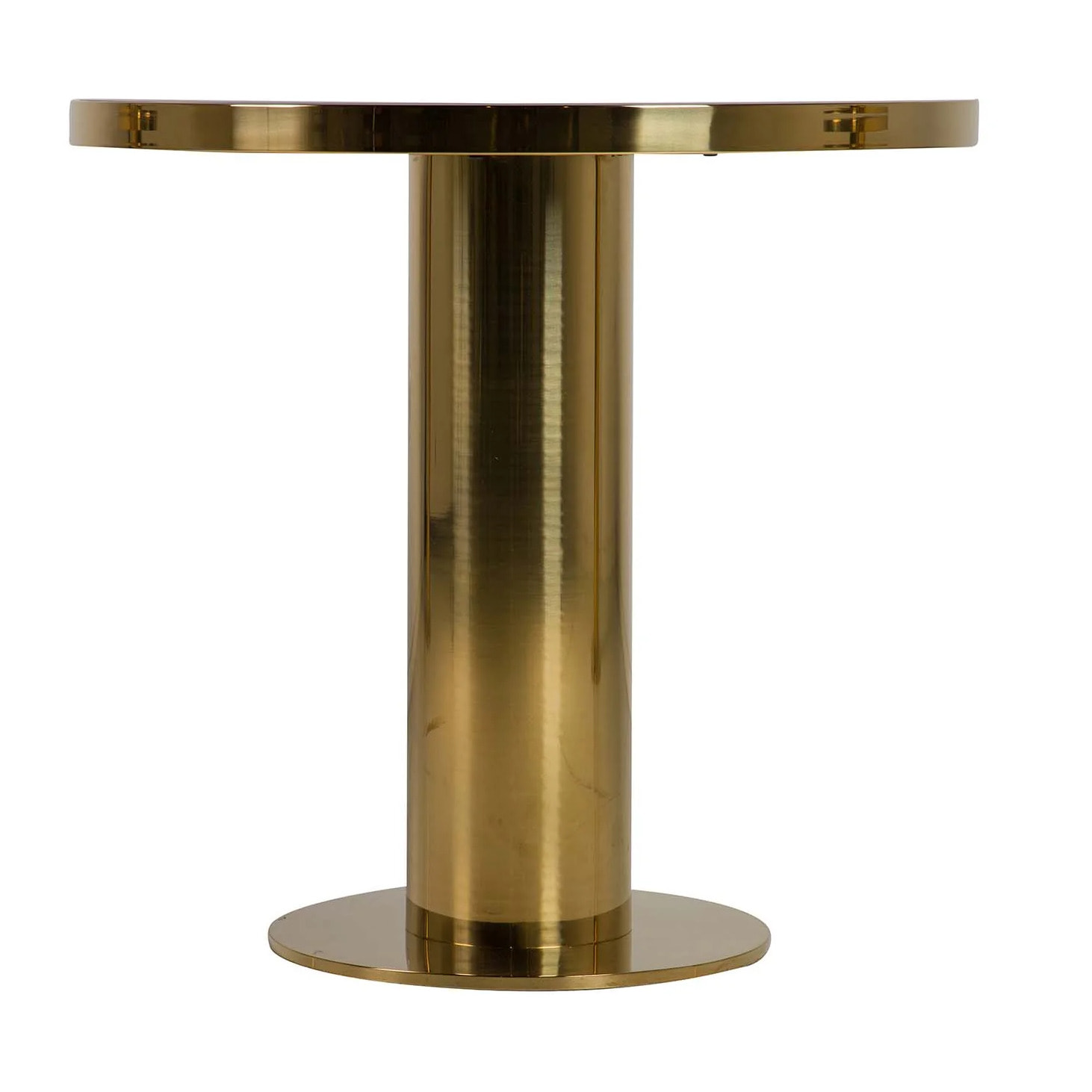 Mesas Comedor Acero Inoxidable Dorado 80x80x75 Cm