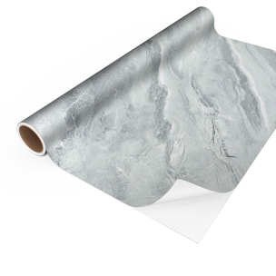 Revêtement sticker sol - MARBRE GRIS VERT - Rouleau adhésif Protection Anti-dérapant