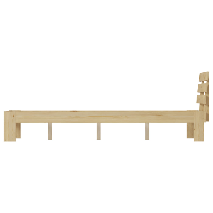 Lit en bois avec tête de lit 140x200cm FINN