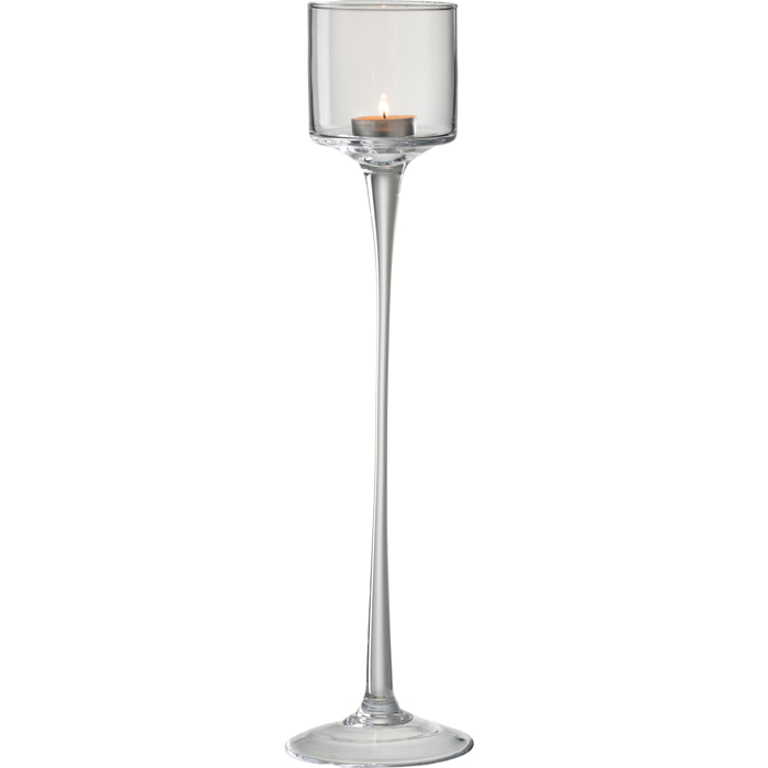 J-Line photophore Sur Pied - verre - transparent - large