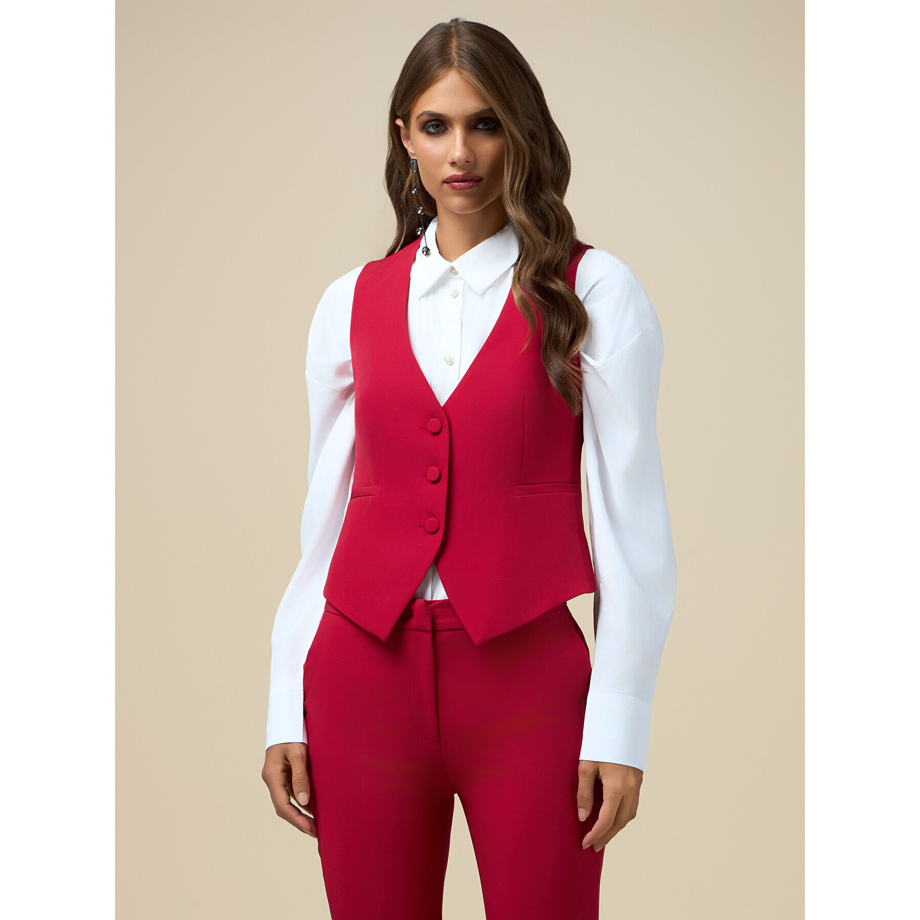 Oltre - Formal waistcoat - Rojo