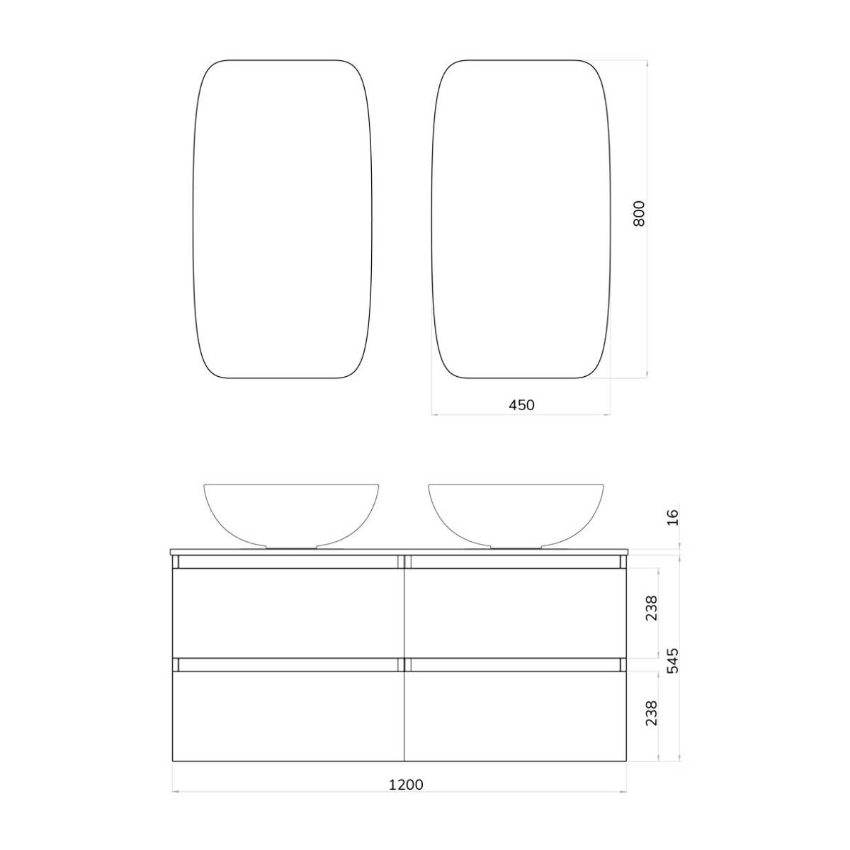 Conjunto mueble de baño BLU Alday, 120cm, Azul Oceano