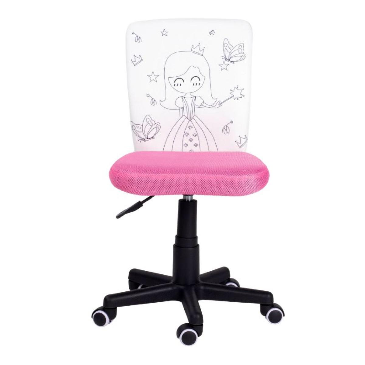 Silla de estudio infantil Píntame Rosa - Blanco