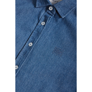 Camisa denim Slim fit con logo bordado