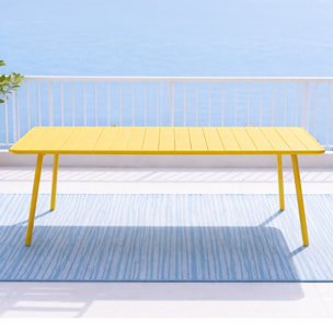 Table de jardin 10-12 places 234cm jaune EVORA