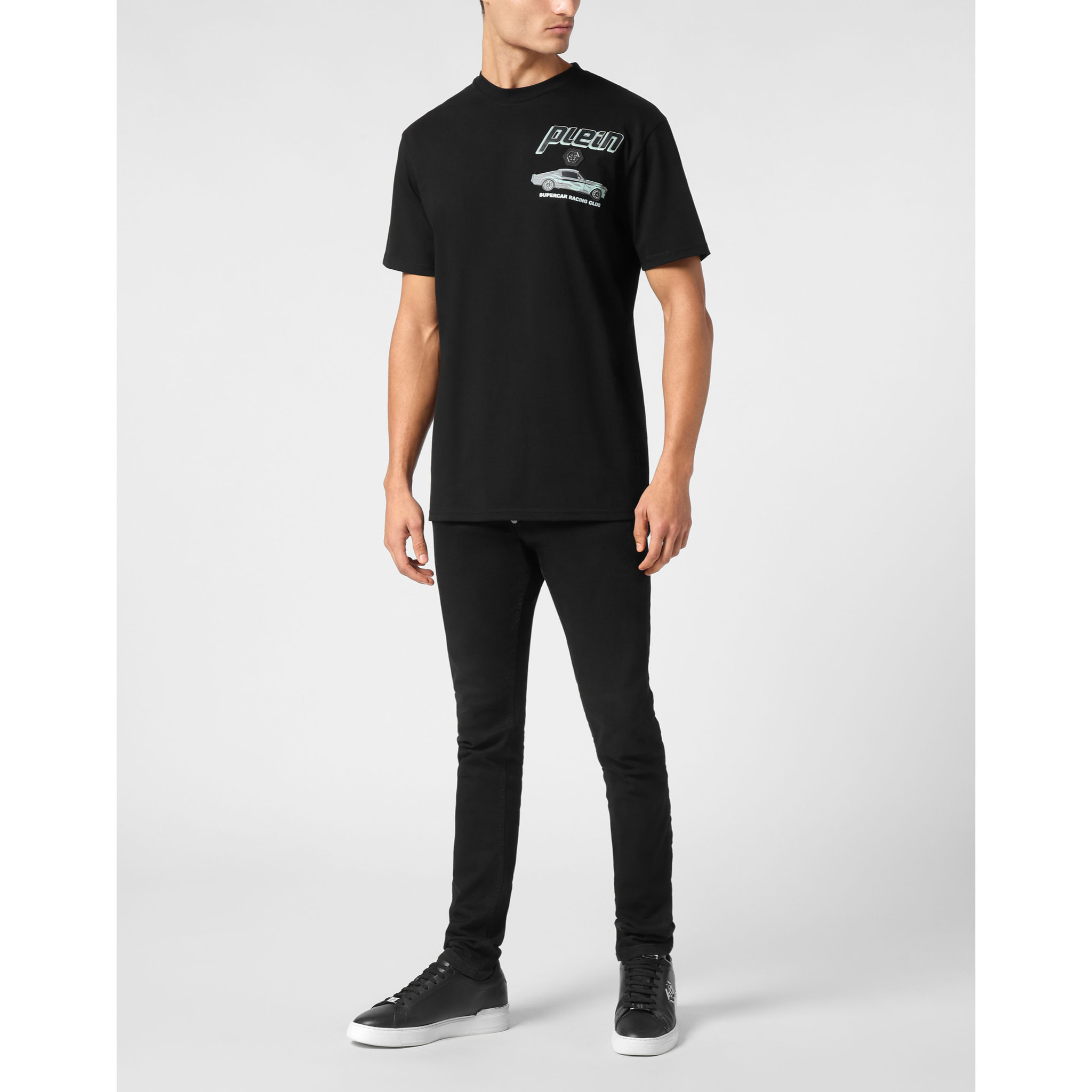 PHILIPP PLEIN T-Shirt Round Neck RACING