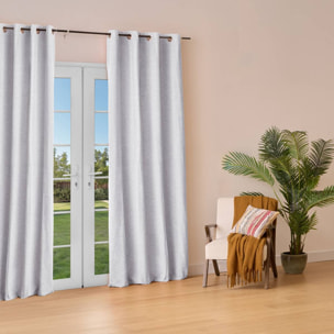 Rideau isolant Kys bleu minéral 140x260cm