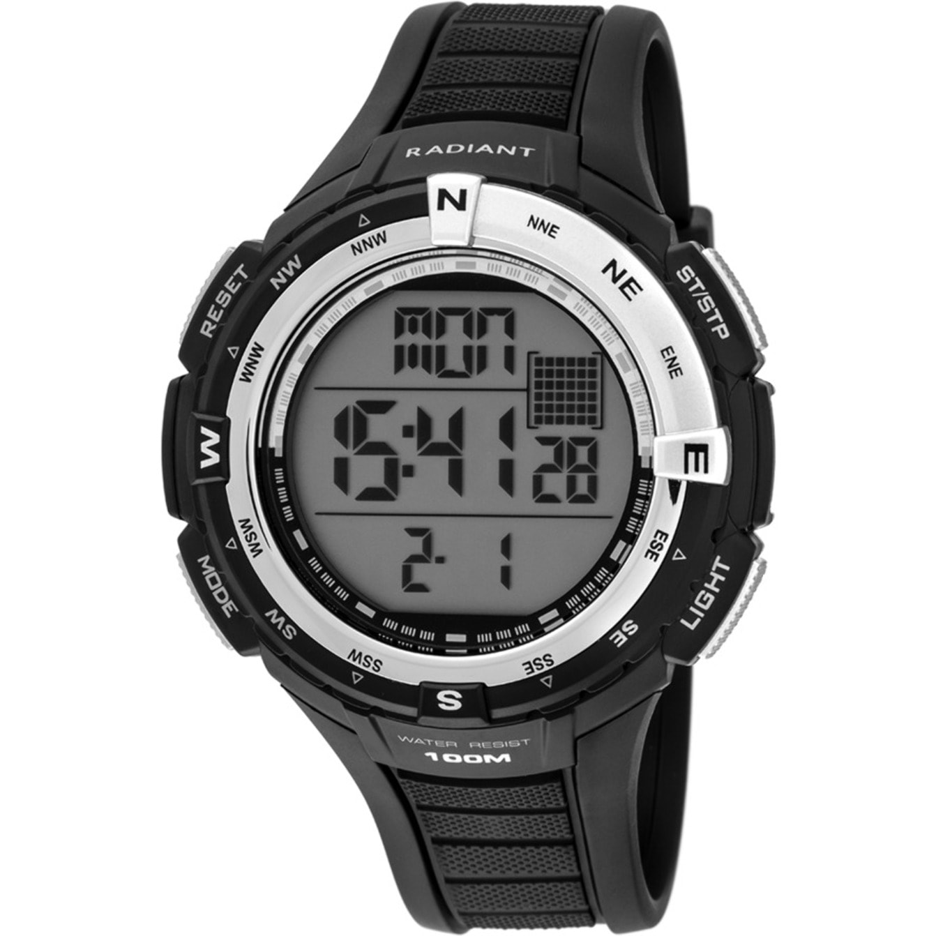 Reloj Radiant RA398601 Hombre Digital Cuarzo con Correa de Silicona