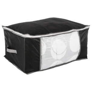 Housse rangements lit petit modèle noir