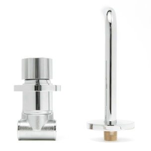 Mitigeur d'évier chromé SAT Evolution avec corps encastré  (SATBSEVO101)