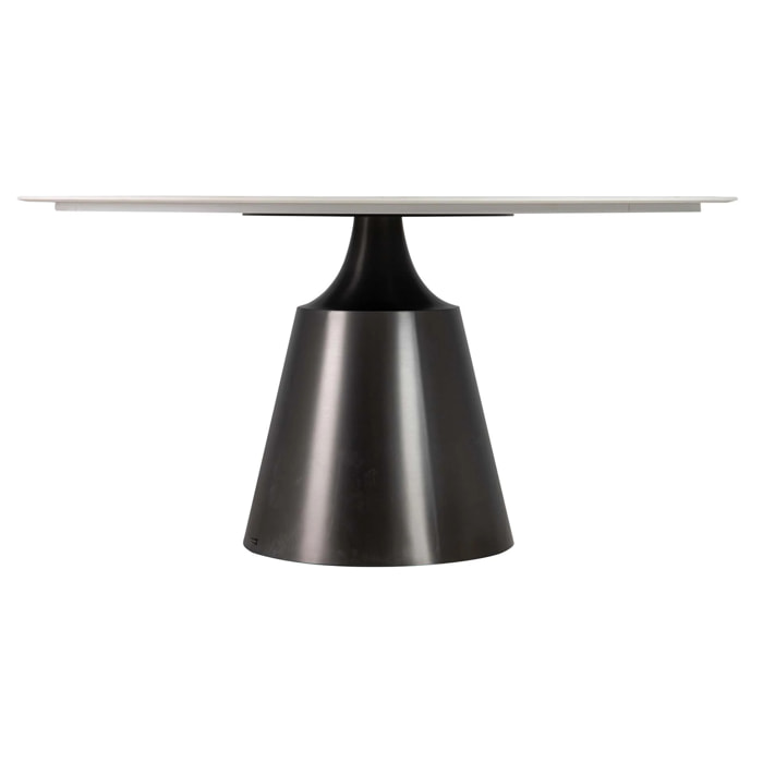 Mesa Comedor Ceramica Inoxidable Corfu 150x150x76 Cm