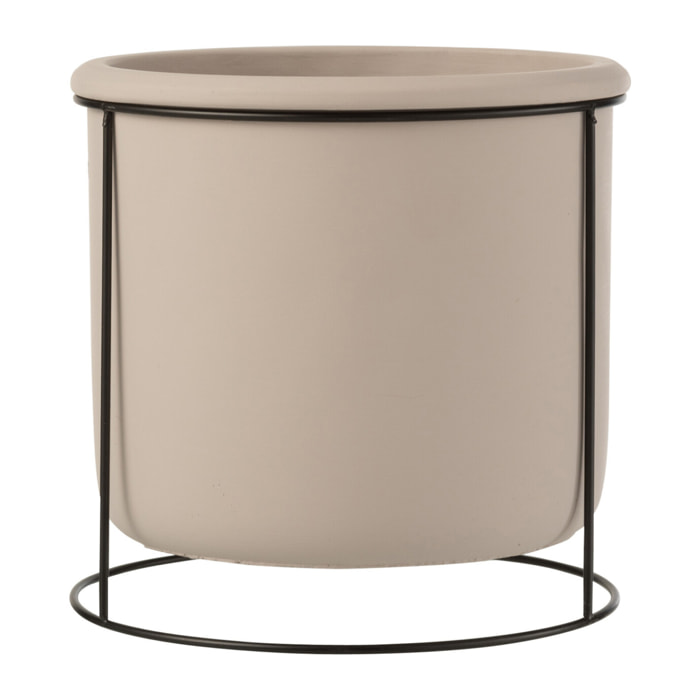 J-Line cache-pot suspendu - ciment - taupe - large - Ø 20 cm