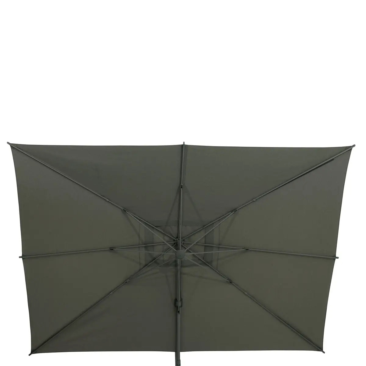 Parasol déporté rectangulaire inclinable Melhia 4x3 m vert laurier