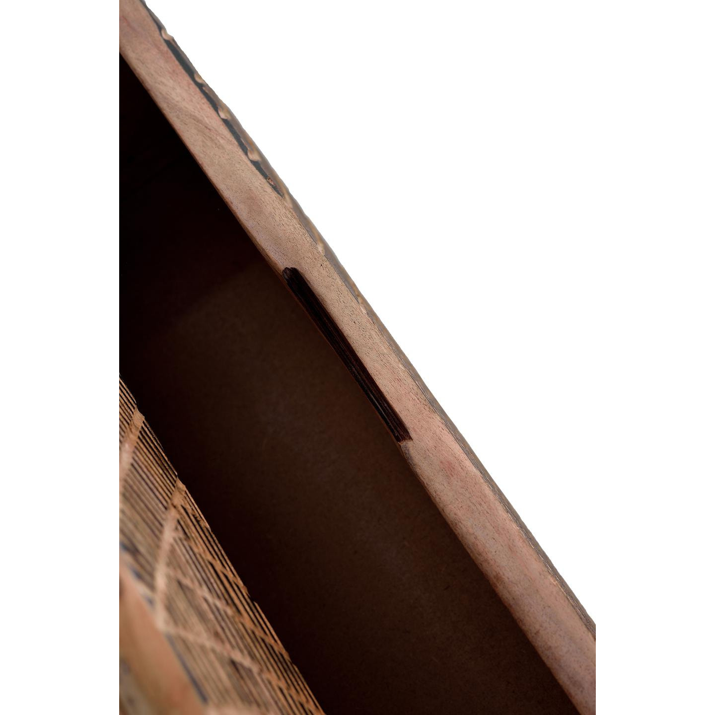 Mesitas de Noche de Madera de Acacia 57 Cm Estilo Rústico Moderno