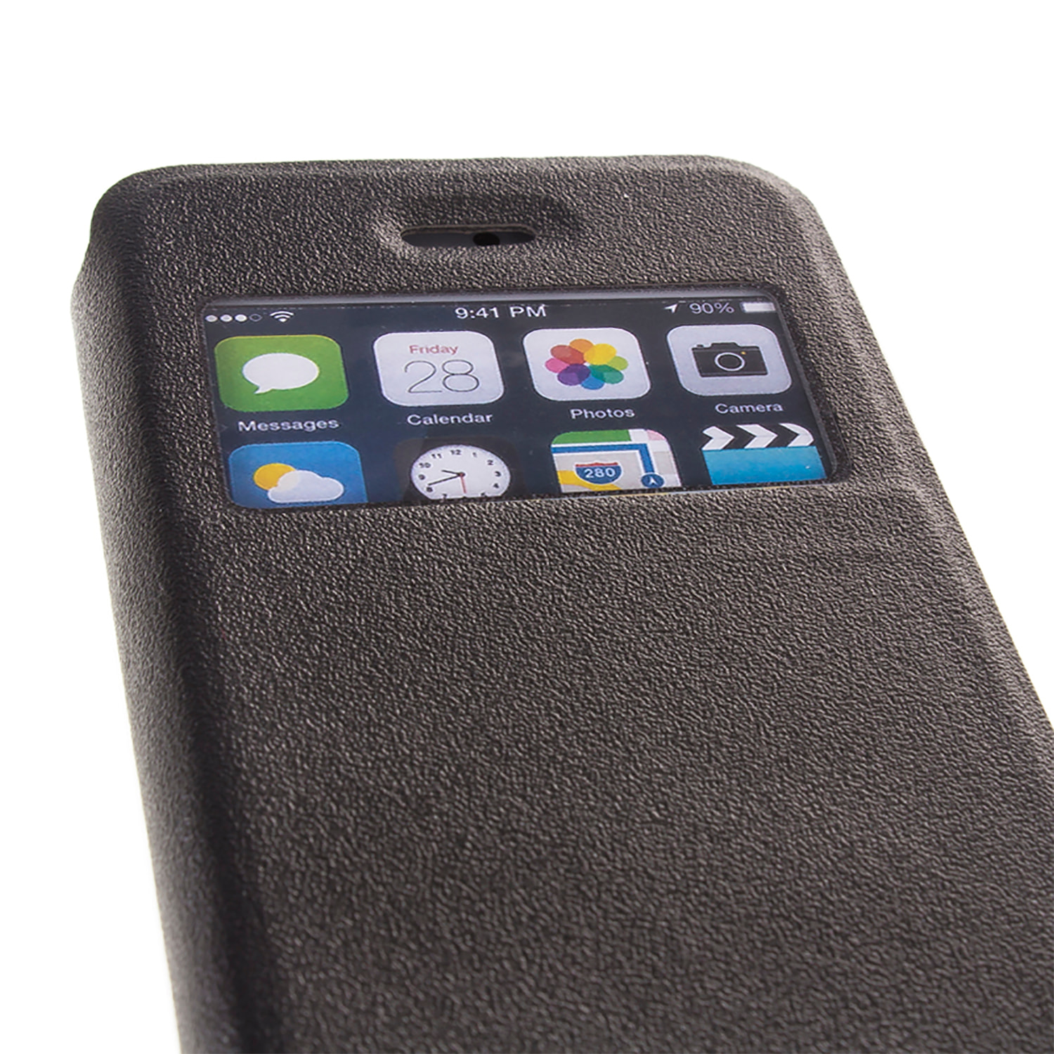 DAM COPRI LIBRO CON FINESTRA CHIUSURA MAGNETICA IP6/6S 7x1x14 Cm. Colore nero