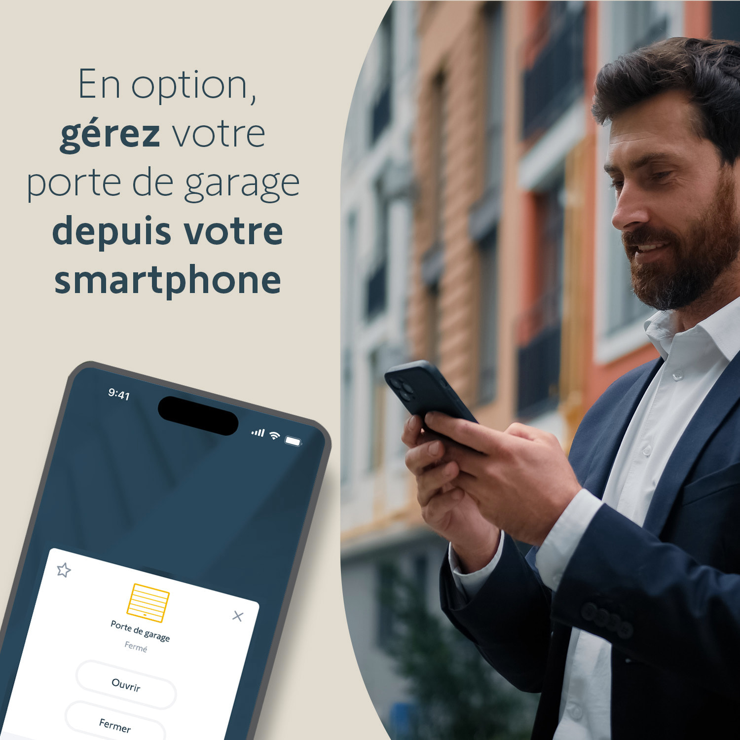 Motorisation pour porte de garage Serenia 1100 io - Hauteur Max. 2.35 m