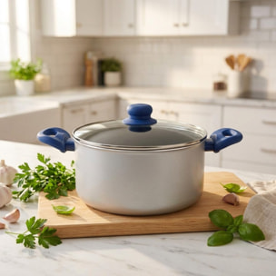 Faitout avec dosage d'huile et couvercle 24 cm Tasty Casserole