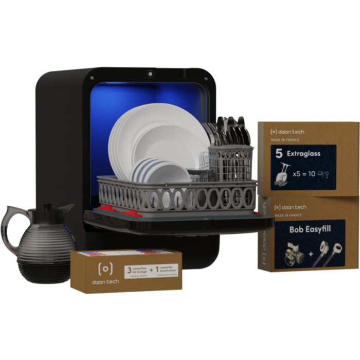 Mini lave vaisselle DAAN TECH Bob - Pack Premium black