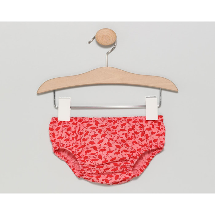 BAÑADOR ESTAMPADO ROJO Y ROSA