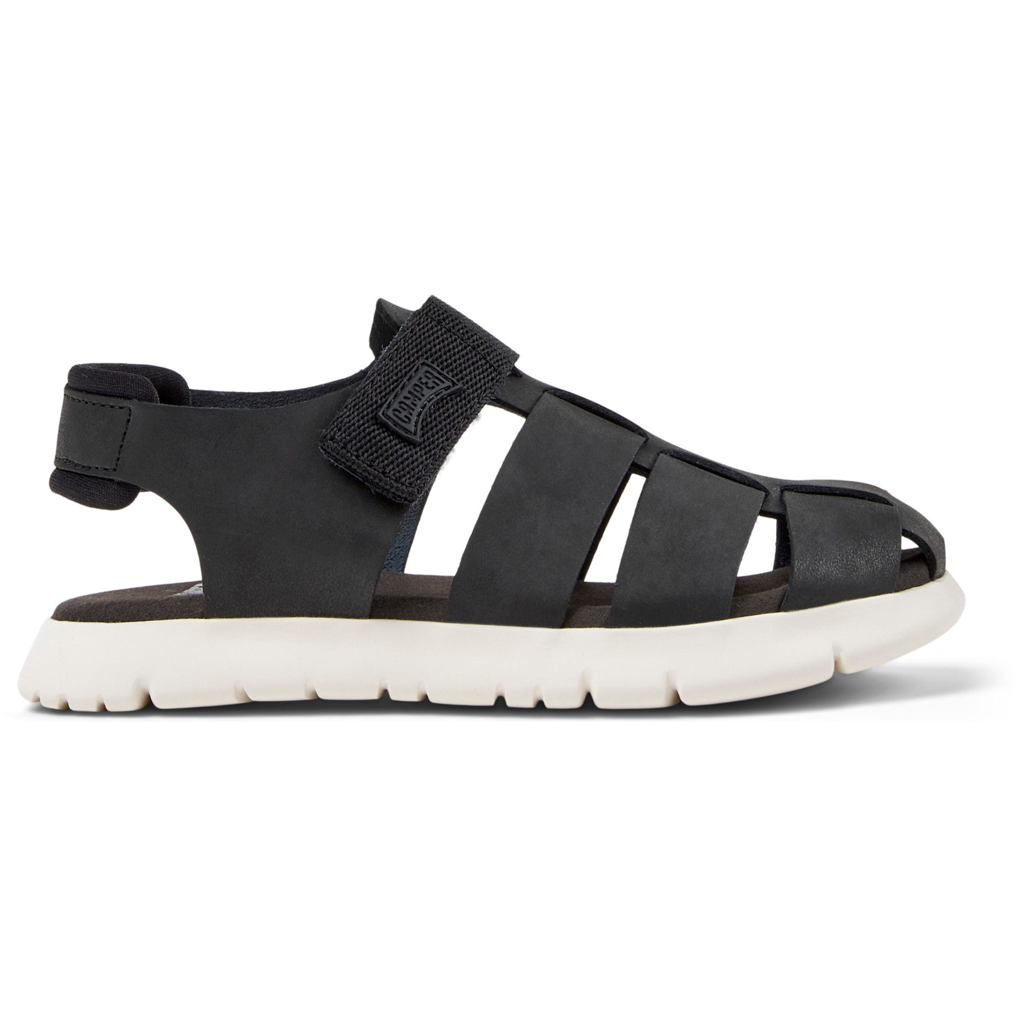 Sandalias - CAMPER Oruga - Negro - Cuero de gamuza