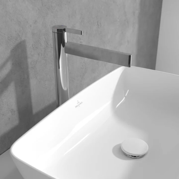 Mitigeur lavabo droit surélevé Dawn sans tirette Chrome